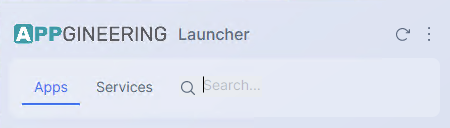 Screenshot: The search bar expanded with the text "atvo" typed in, and the application list filtered down to only matching results.